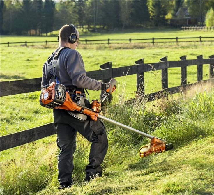 Gardener working on plants